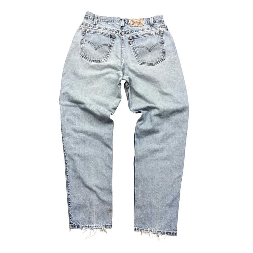 Vintage Levi's 545 Distressed Worn Faded Denim Loose Fit Jeans 32x31